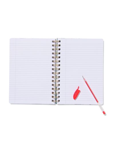 carnet A5 lign&eacute; avec fleurs - 14100213 - HEMA