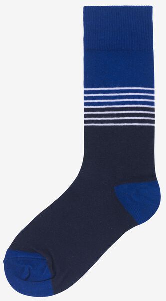 5 paires de chaussettes homme avec coton bleu foncé bleu foncé - 1000028314 - HEMA