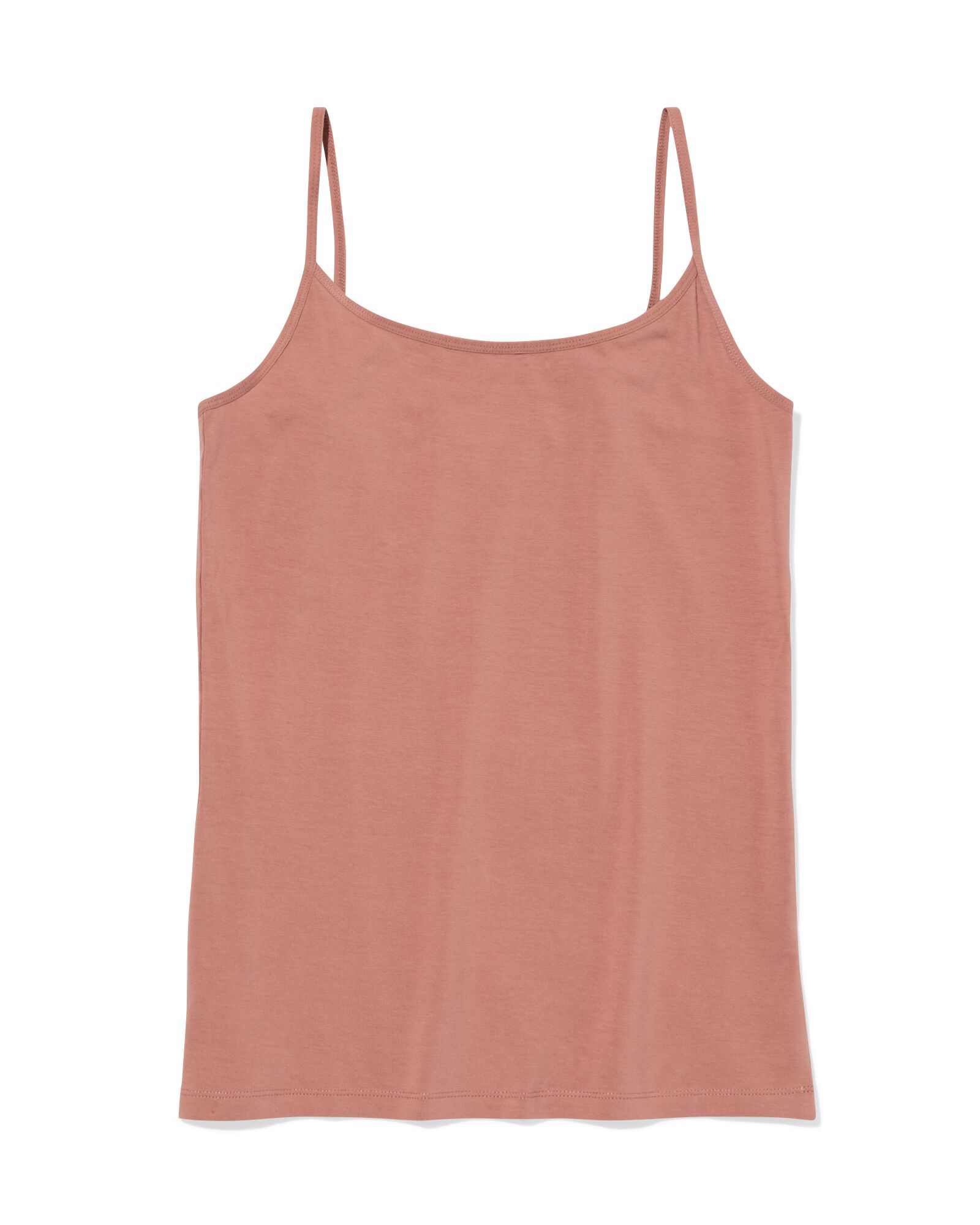 dameshemd katoen spaghettibandjes lichtbruin - 19690554LIGHTBROWN - HEMA