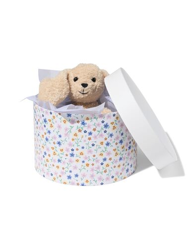 bo&icirc;te &Oslash; 22,2 x 15&thinsp;cm ronde fleurs - 14710309 - HEMA