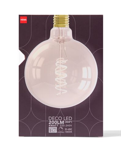 LED-Lampe, E27, 4 W, 200 lm, G125, Kugellampe, Gold - 20070067 - HEMA