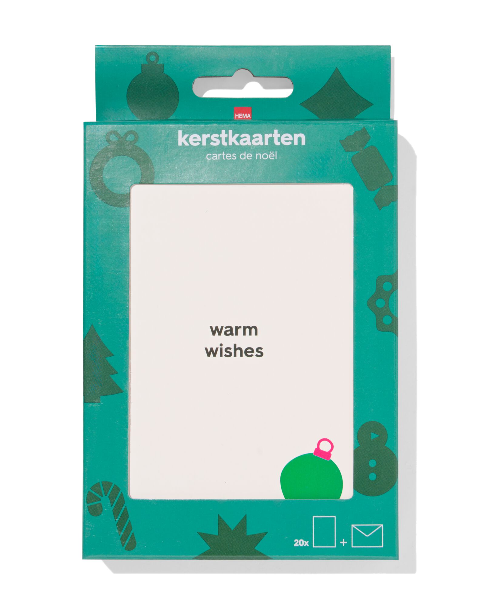 Weihnachtskarten 14,5 &times; 10,4 cm &ndash; 20 St&uuml;ck - 25300151 - HEMA