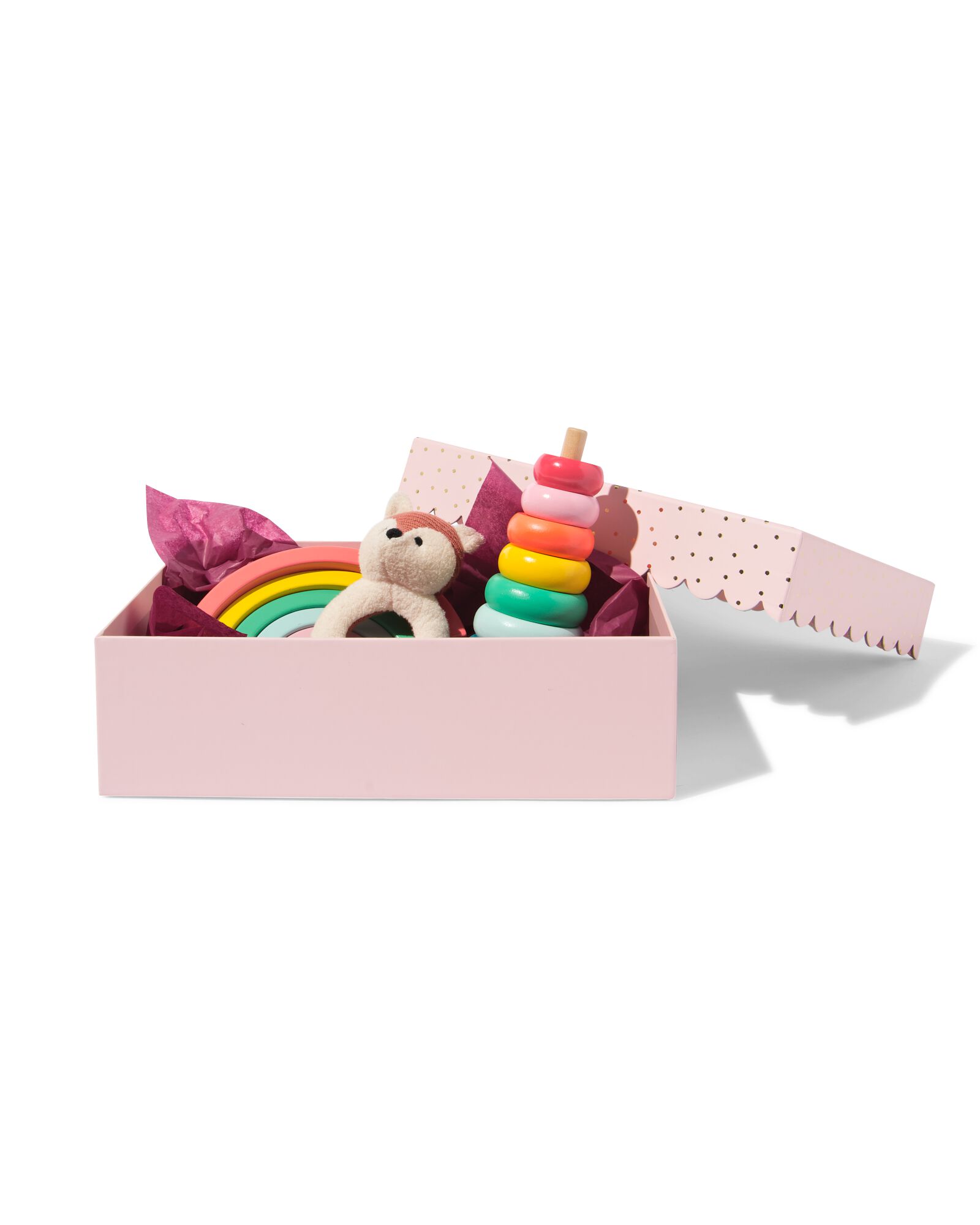 Schachtel L, 9 &times; 22 &times; 31 cm, Papier, Tupfen - 14700705 - HEMA