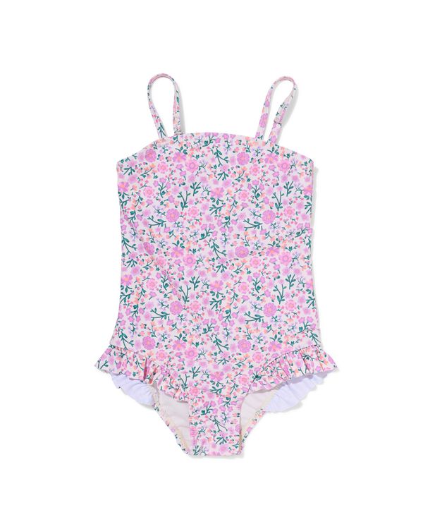 kinderbadpak bloemen lila lila - 22260420LILAC - HEMA