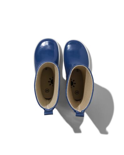 bottes de pluie bébé caoutchouc bleu 25 - 33200185 - HEMA