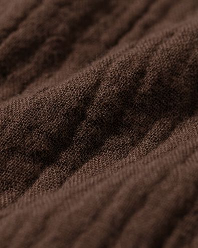 Damen-Shorts Kai, entspannte Passform, Musselin dunkelbraun dunkelbraun - 36304190DARKBROWN - HEMA