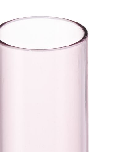 Kerzenhalter, Ø 10,5 x 16 cm, Glas, rosa - 13323049 - HEMA