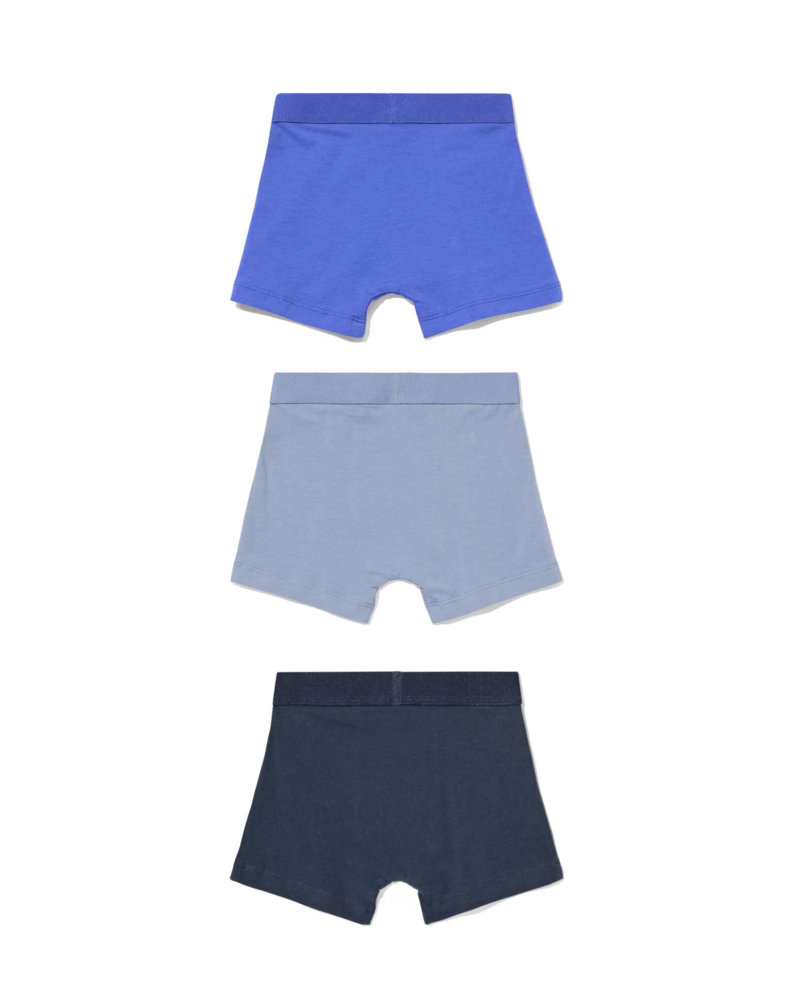 boxers pour enfants unis - 3 pi&egrave;ces bleu bleu - 19203540BLUE - HEMA