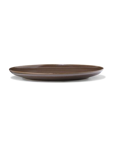 dinerbord ⌀26cm PUUR reactief glazuur donkerbruin - 9650400 - HEMA