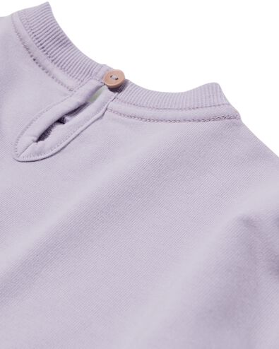 Babysweater „c'est formidable“ violett - 33083360PURPLE - HEMA