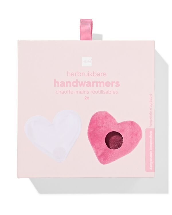 handwarmers 11.5cm hartjes herbruikbaar - 1 paar - 61100253 - HEMA