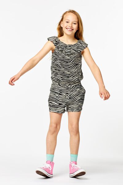 Kinder-Jumpsuit, Zebra eierschalenfarben eierschalenfarben - 1000023675 - HEMA