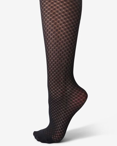 collants tendance motif noir noir - 4042510BLACK - HEMA