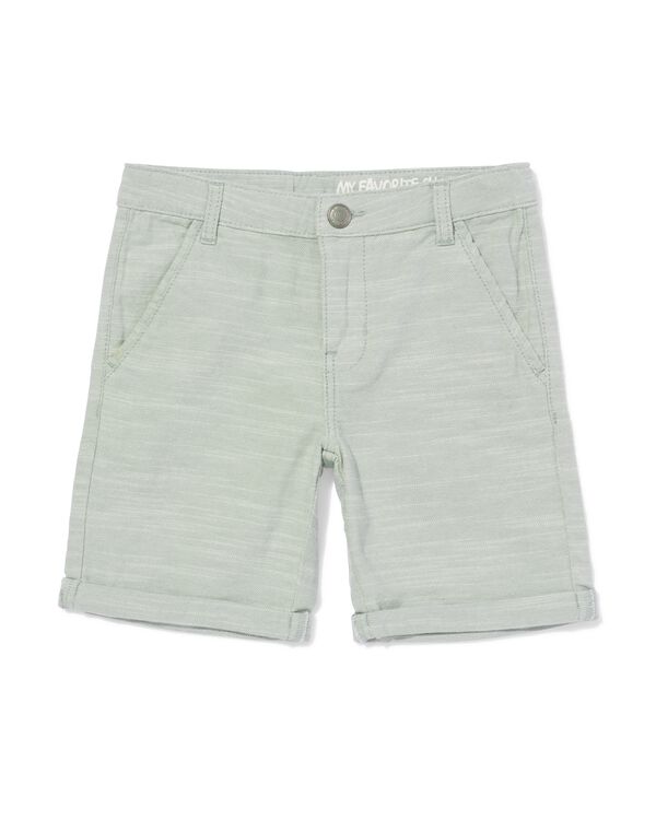 kindershort regular fit groen groen - 30716103GREEN - HEMA