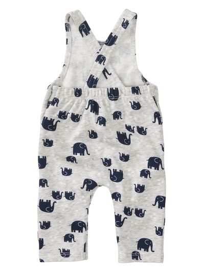 baby newborn jumpsuit grijsmelange - 1000013016 - HEMA