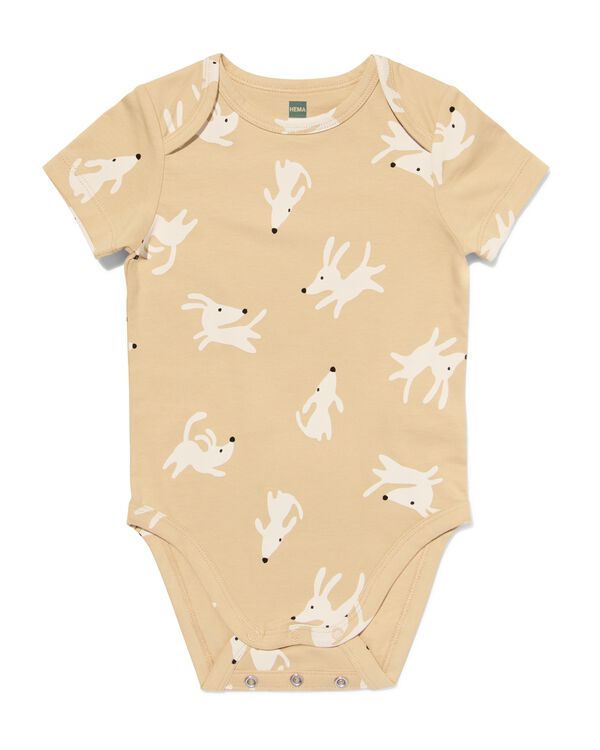 Mitwachsender Baby-Strampler mit Hunden naturfarben naturfarben - 33301060NATURAL - HEMA