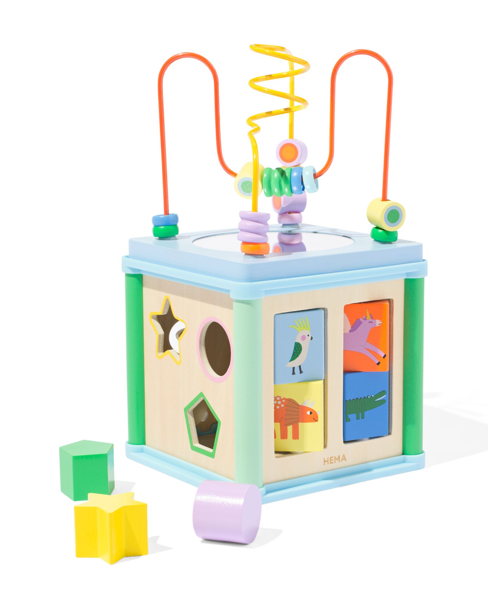 Aktivit&auml;tsw&uuml;rfel aus Holz - 15100509 - HEMA