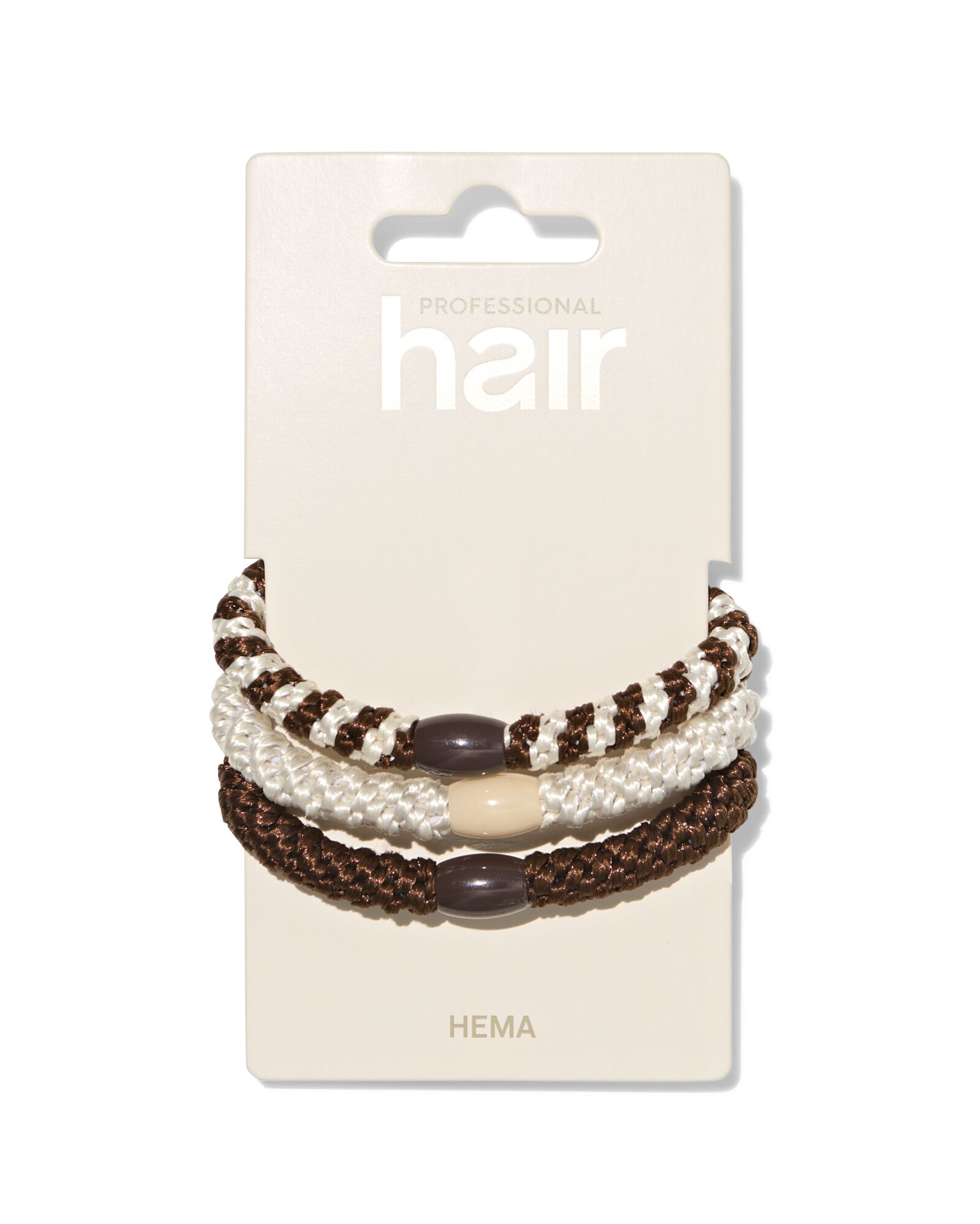 3er-Pack Haargummis, geflochten - 11870078 - HEMA