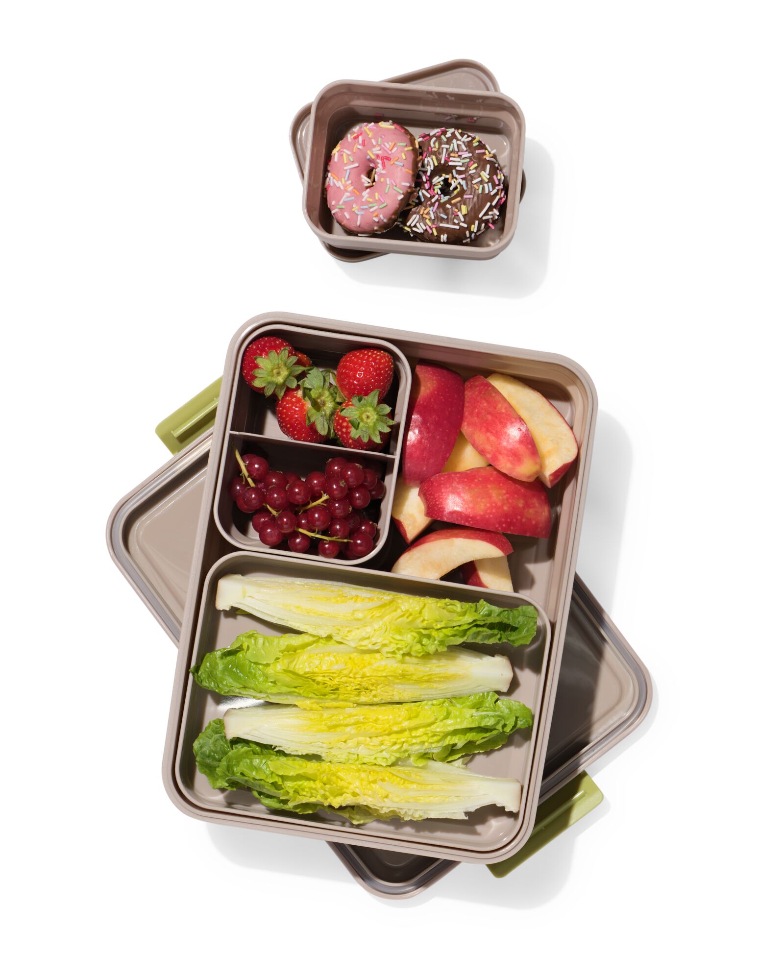 bo&icirc;te &agrave; lunch modulable grande taille grise - 80650292 - HEMA