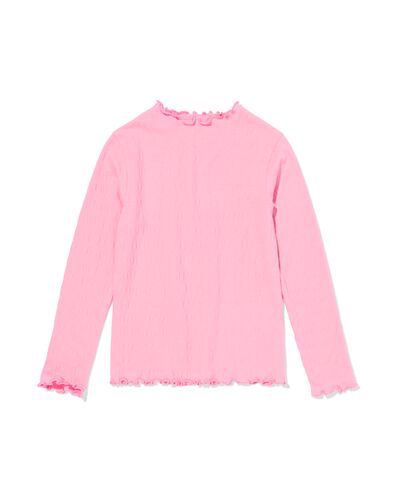 Kinder-T-Shirt mit Struktur rosa rosa - 30842754PINK - HEMA