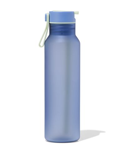 gourde avec paille 600 ml bleue - 80650232 - HEMA