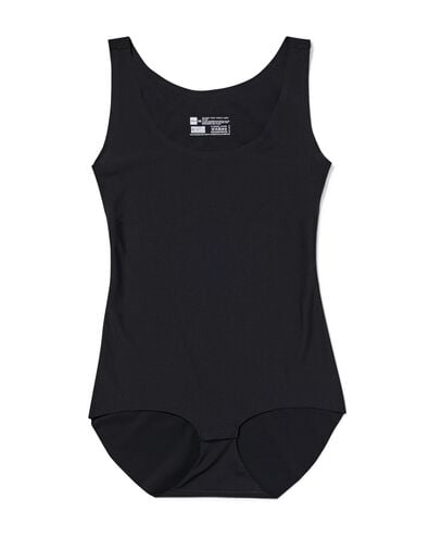 medium corrigerende damesbody second skin  zwart zwart - 21500414BLACK - HEMA