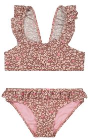 bikini enfant avec volants rose rose - 1000027443 - HEMA