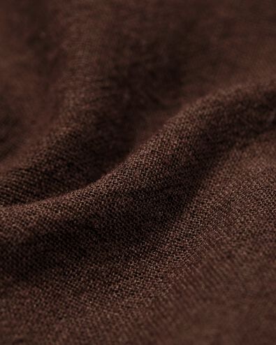 herenoverhemd Louis donkerbruin donkerbruin - 2131740DARKBROWN - HEMA