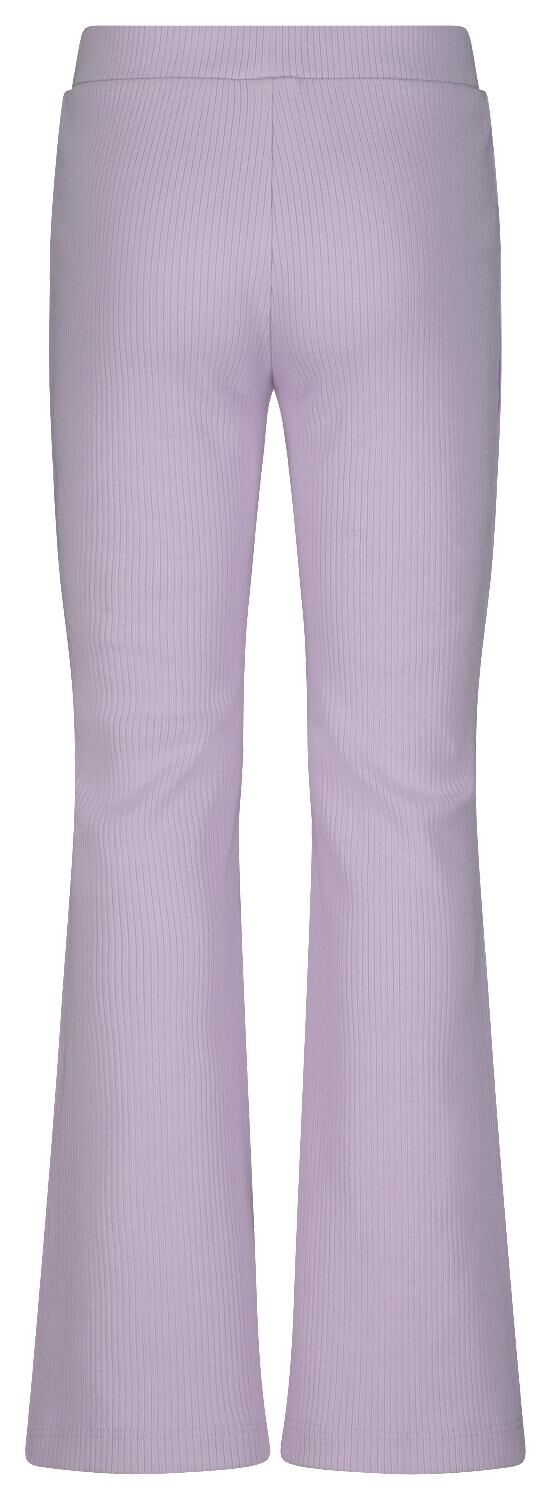 legging enfant patte d'éléphant côte lilas
