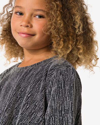 kinderjurk ruffle zwart zwart - 30835008BLACK - HEMA