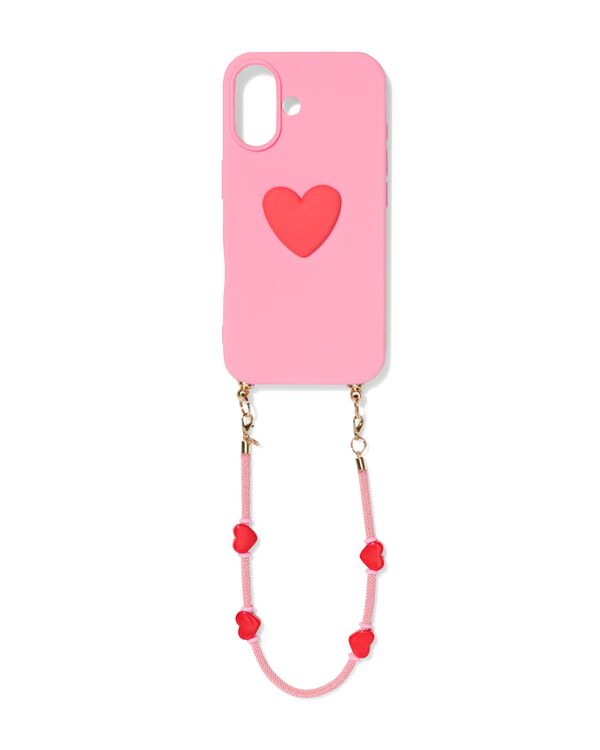 coque avec cordon iPhone 16 - 60102008 - HEMA