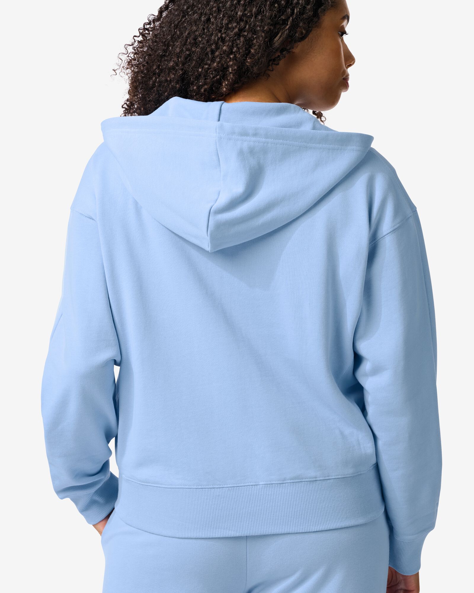 gilet tissu sweat femme bleu clair bleu clair - 36000401LIGHTBLUE - HEMA