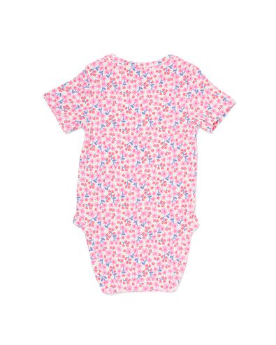 baby meegroei body LENZING&trade; ECOVERO&trade; rib bloemen multi multi - 33303860MULTI - HEMA