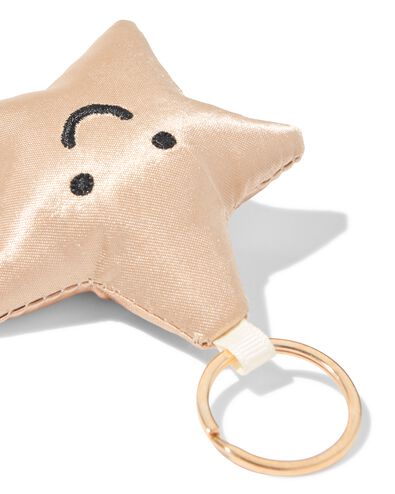 porte-cl&eacute;s 7x6 cm &eacute;toile visage or - 61100272 - HEMA