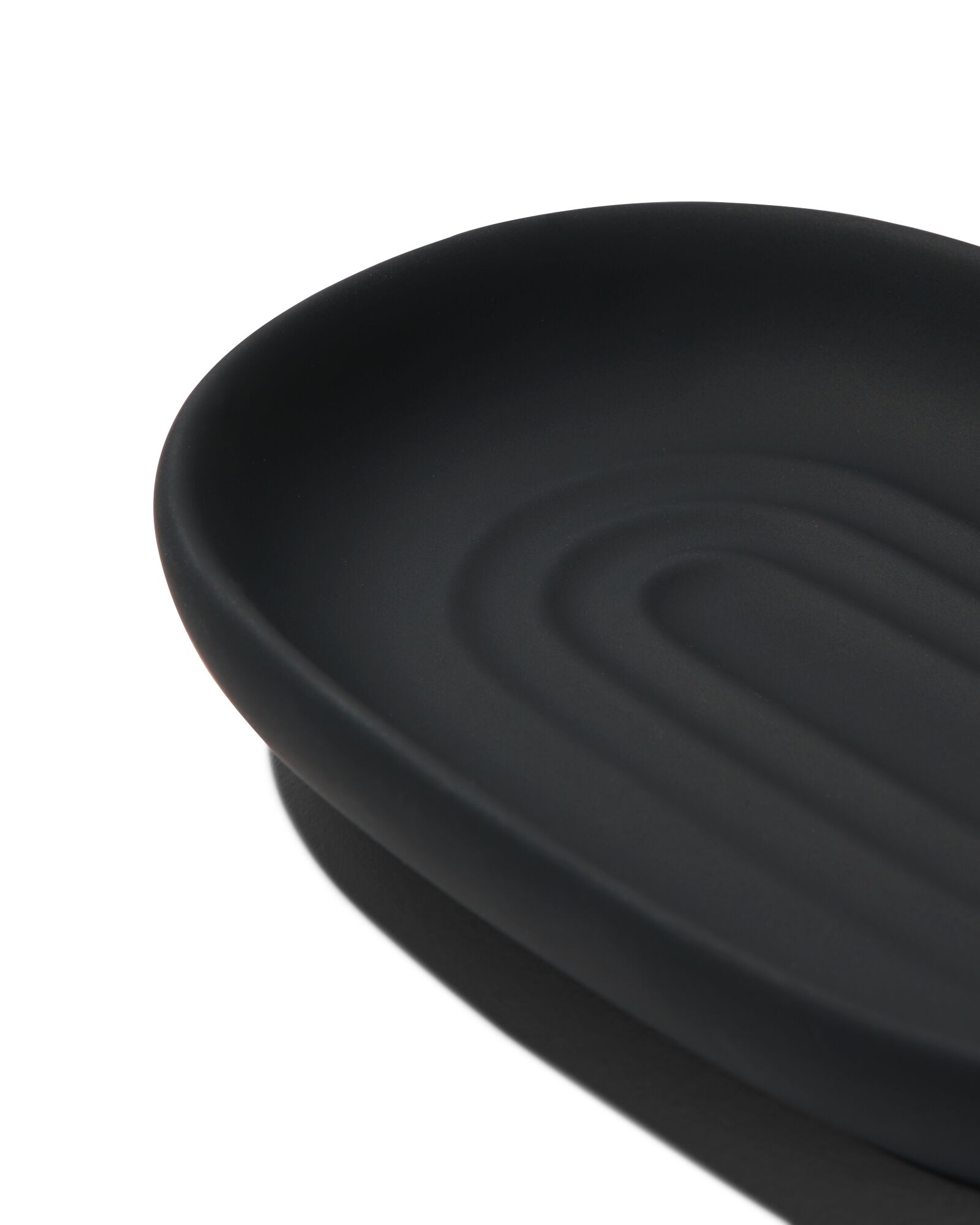 porte-savon c&eacute;ramique noir 9x13 - 80330020 - HEMA