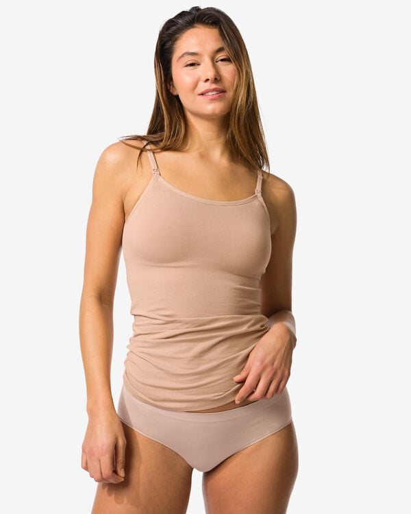 Damen-Hipster, nahtlos, aus Mikrofaser beige beige - 19607660BEIGE - HEMA
