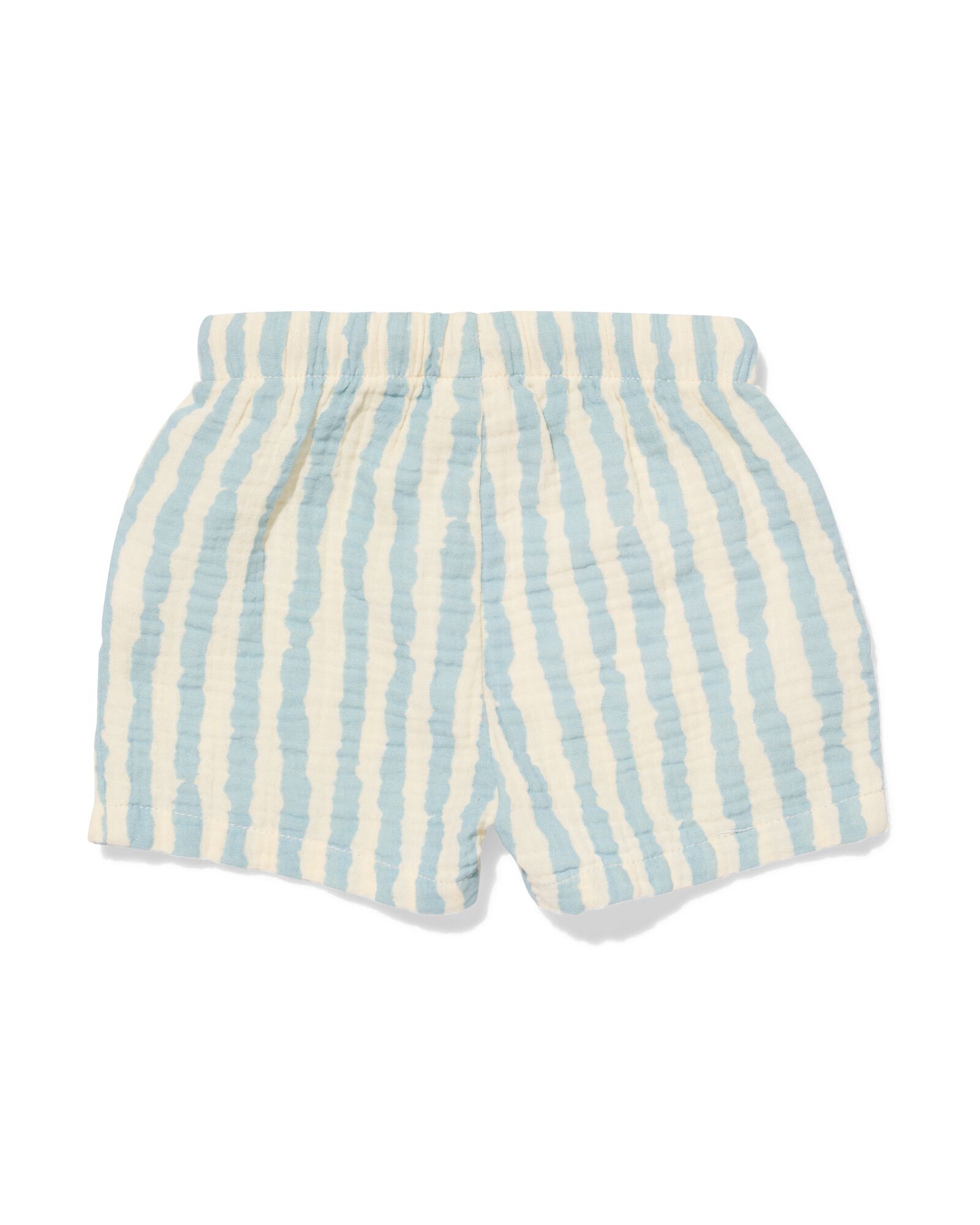 short nouveau-n&eacute; coupe confortable mousseline rayures bleu bleu - 33452020BLUE - HEMA