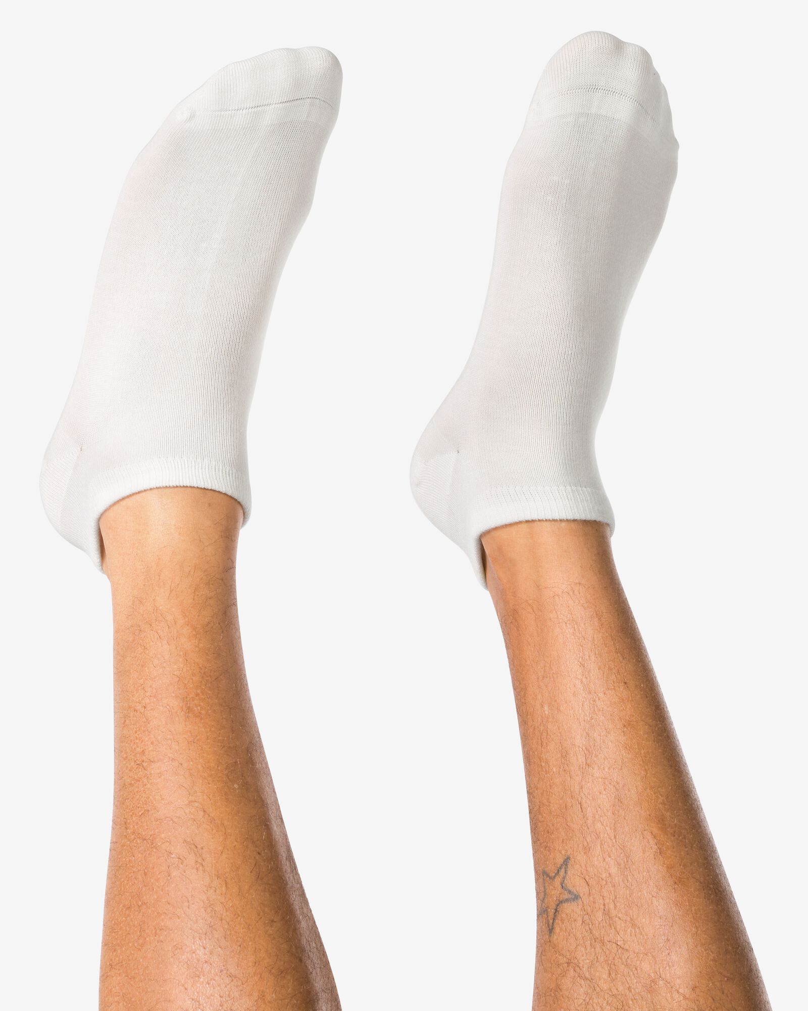 Herren-Kurzsocken, Bambus wei&szlig; wei&szlig; - 4120450WHITE - HEMA