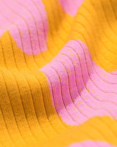 kinder T-shirts rib bloemen - 2 stuks ecru ecru - 30842240ECRU - HEMA