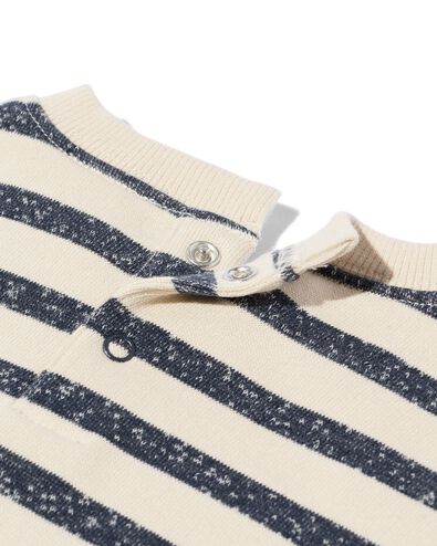 baby sweater strepen ecru - 33111970ECRU - HEMA