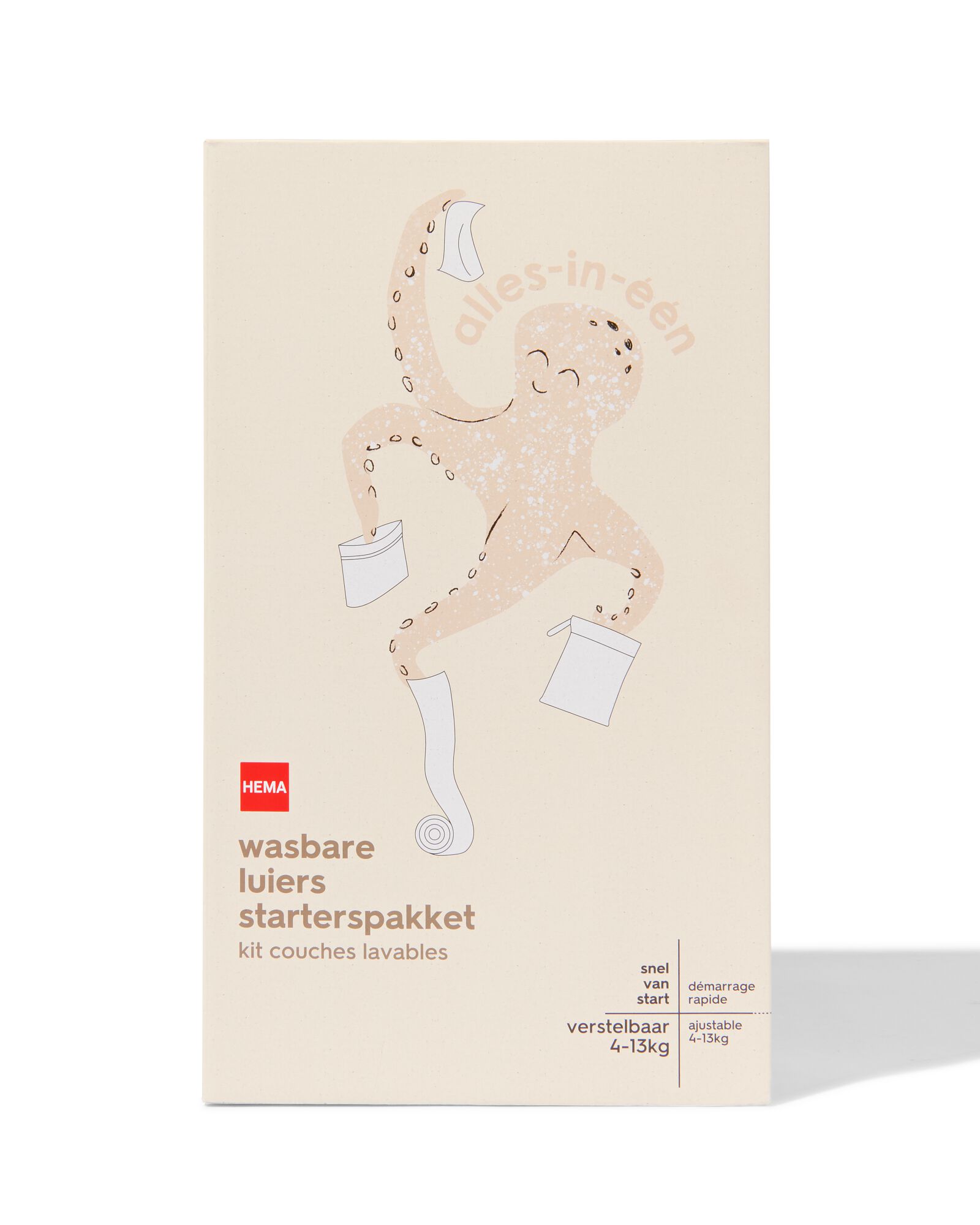 kit de d&eacute;marrage pour couches lavables - 6 pi&egrave;ces - 33363737 - HEMA