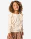 Kinder-Sweatshirt, Velours, mit Rüschen eierschalenfarben eierschalenfarben - 30807719OFFWHITE - HEMA