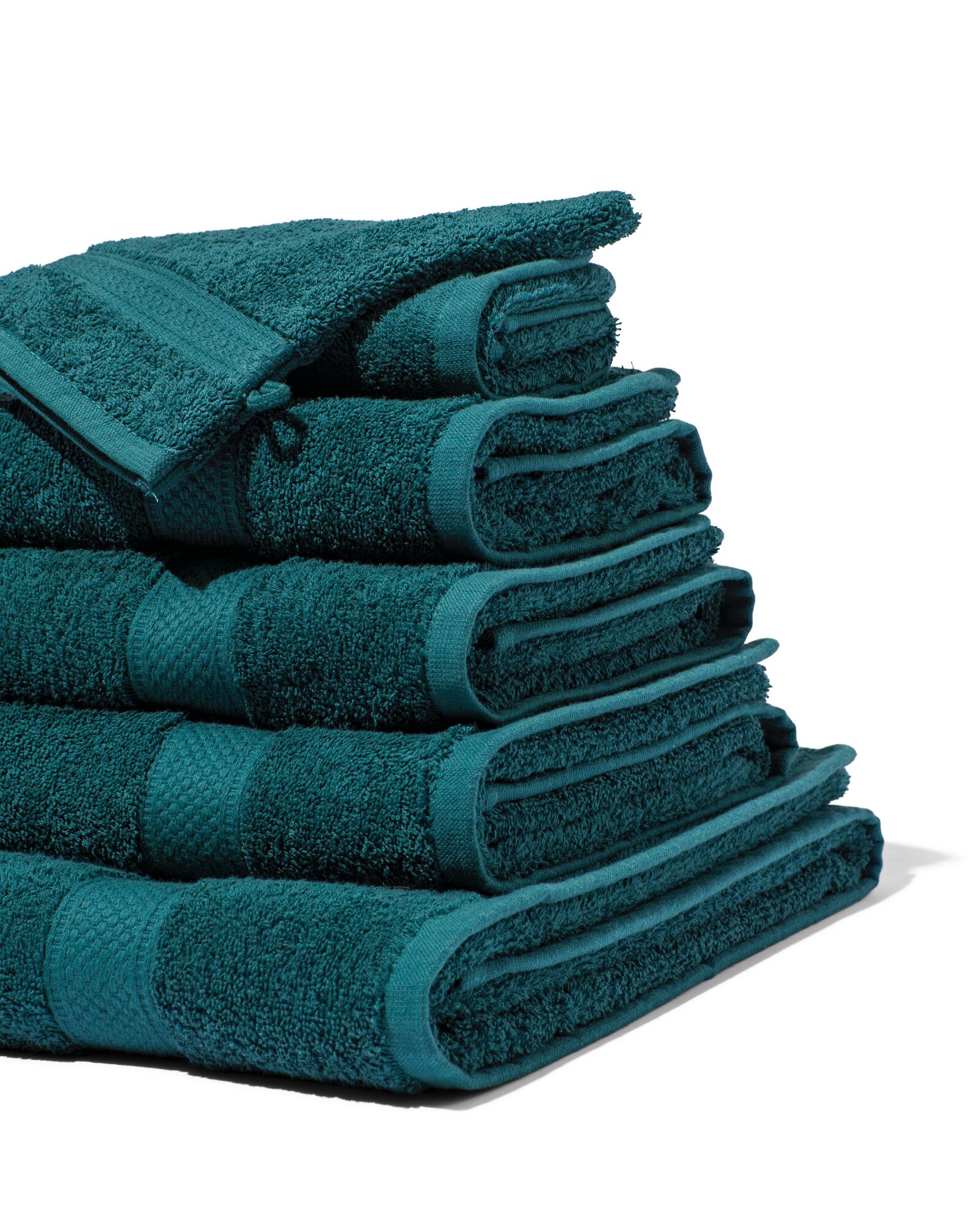 serviette de bain de qualit&eacute; &eacute;paisse vert fonc&eacute; serviette 60 x 110 - 5220014 - HEMA