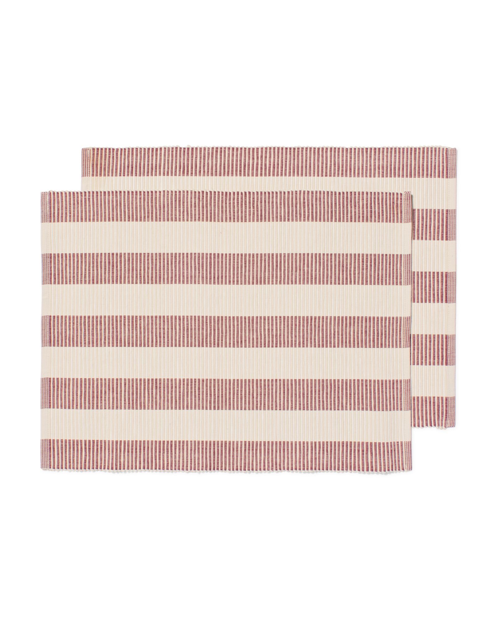 sets de table 35x45cm rayures - 2 pi&egrave;ces - 5300132 - HEMA