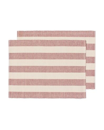 sets de table 35x45cm rayures - 2 pi&egrave;ces - 5300132 - HEMA