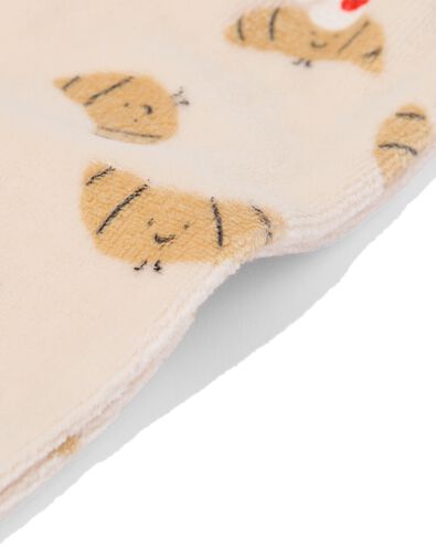 newborn babybroek comfy fit velours ecru - 33444520ECRU - HEMA