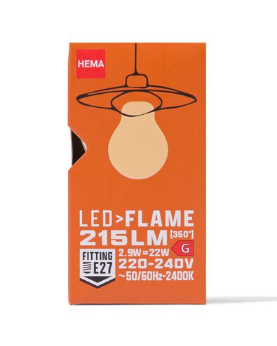 ampoule led smd flame E27 2,9W 215lm - 20070037 - HEMA