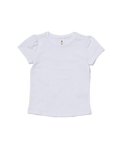 2 t-shirts enfant blanc 146/152 - 30843935 - HEMA