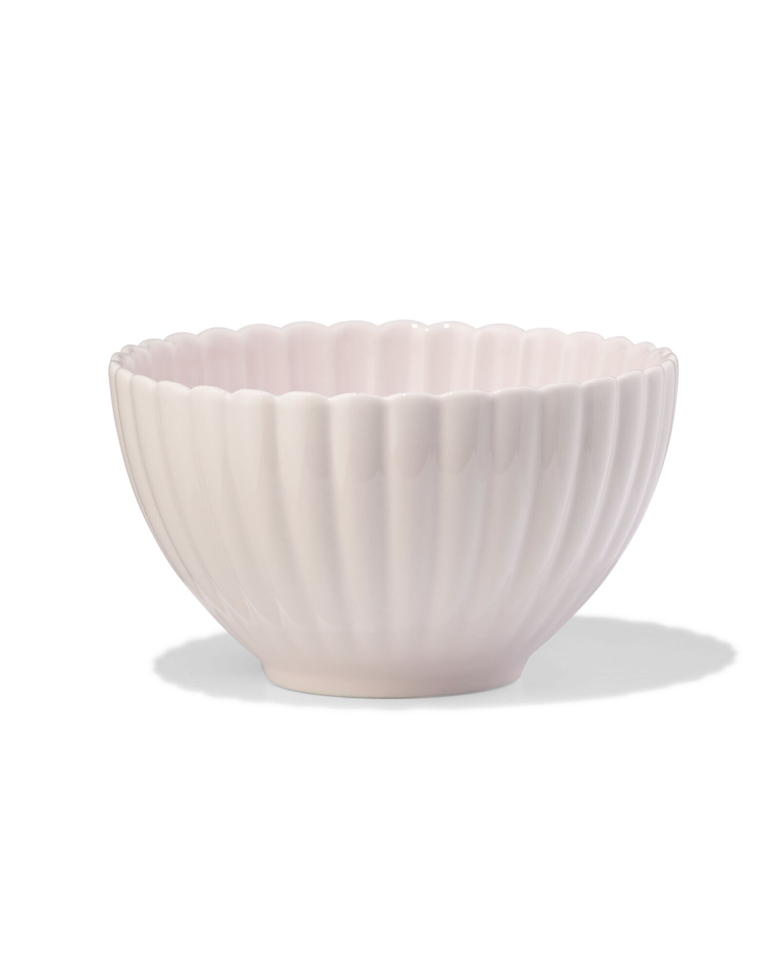 bol ⌀12cm fa&iuml;ence fleur rose - 9650345 - HEMA