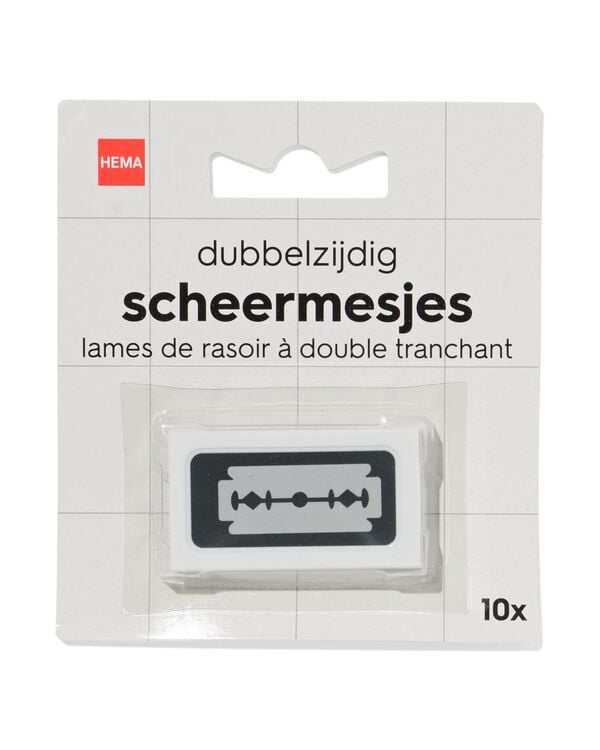 recharges de lames de rasoir double face - 10 pi&egrave;ces - 11937300 - HEMA